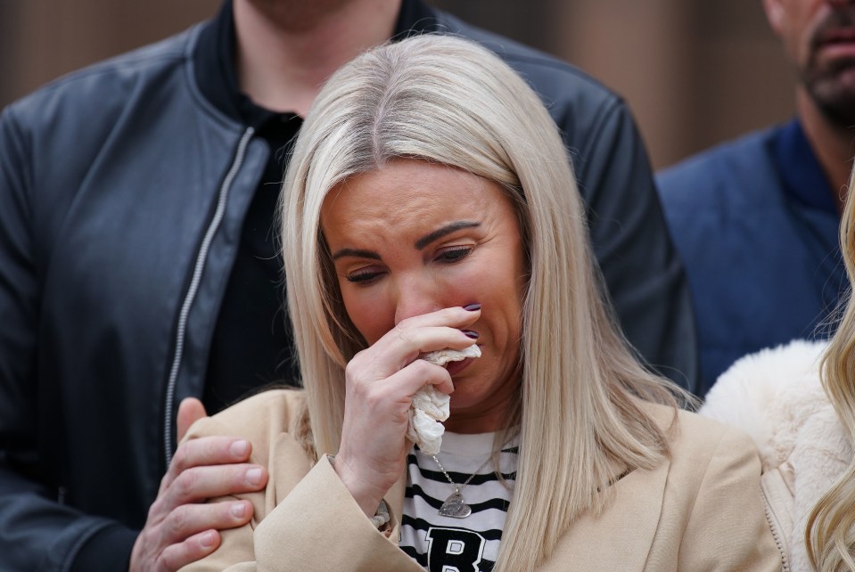 Julie wept after the killers were jailed for life today