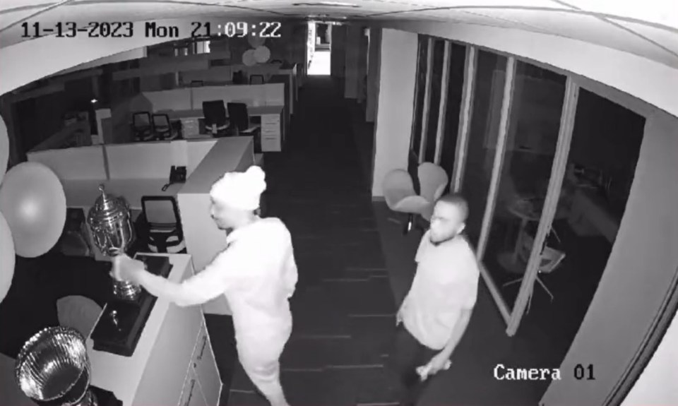 Burglars broke into South Africa Rugby Union's HQ but decided against taking the World Cup trophy