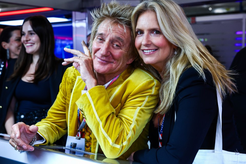 Stewart and Penny Lancaster were all smiles together