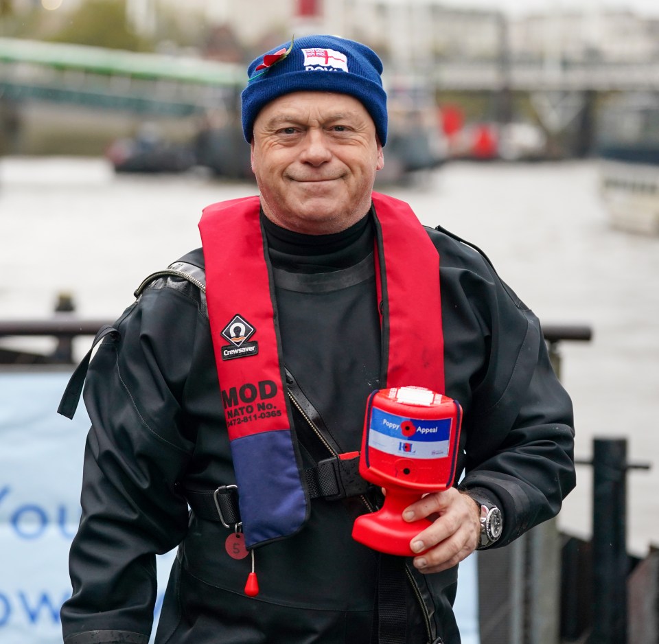 Former EastEnders actor Ross is an ambassador for the Royal British Legion, which raises £40million from poppy sales each year