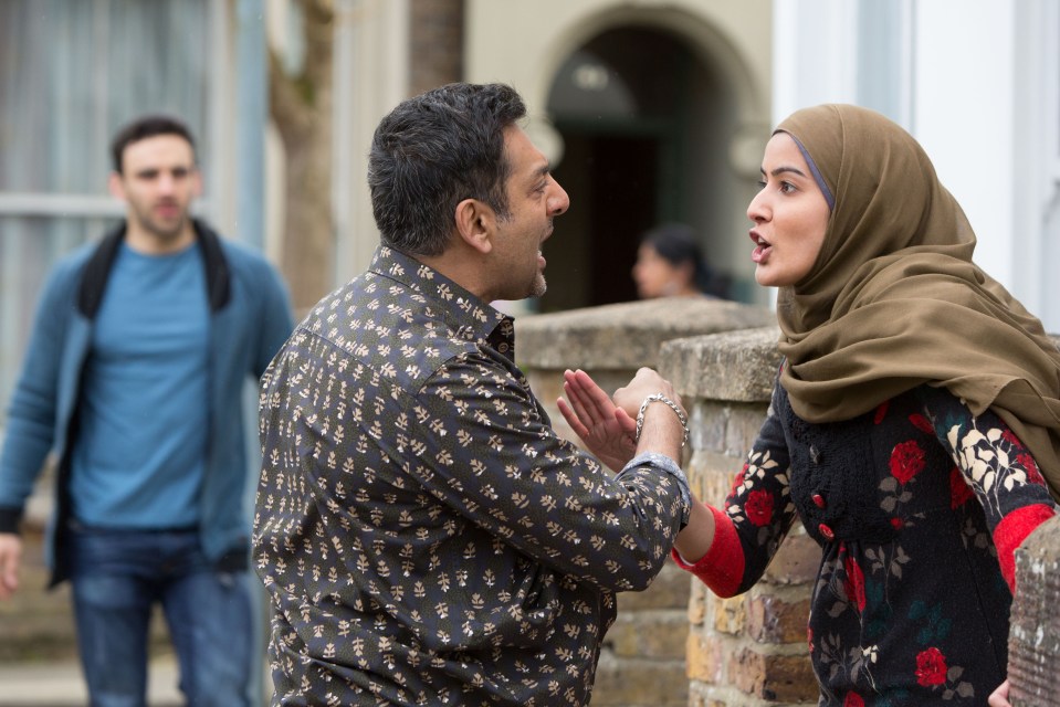 Shabnam Masood left Walford after complications with her baby’s dad