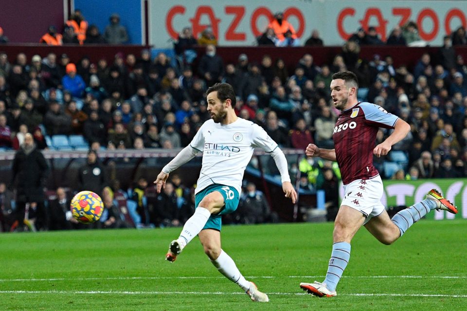 Bernardo Silva volleyed in a brilliant Man City counter attack, a superb team goal