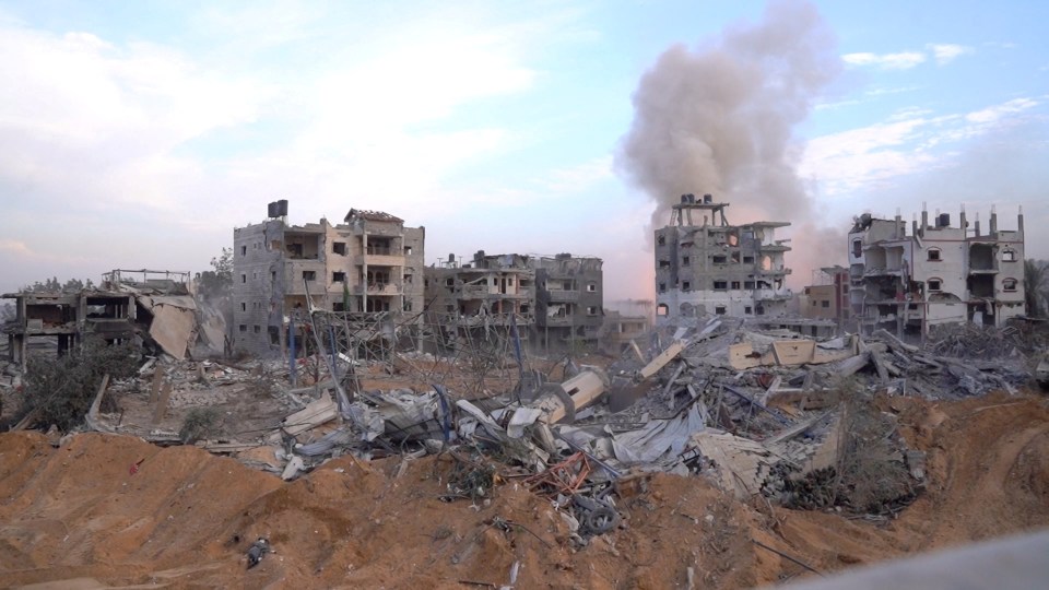 Entire neighbourhoods have been flattened inside northern Gaza