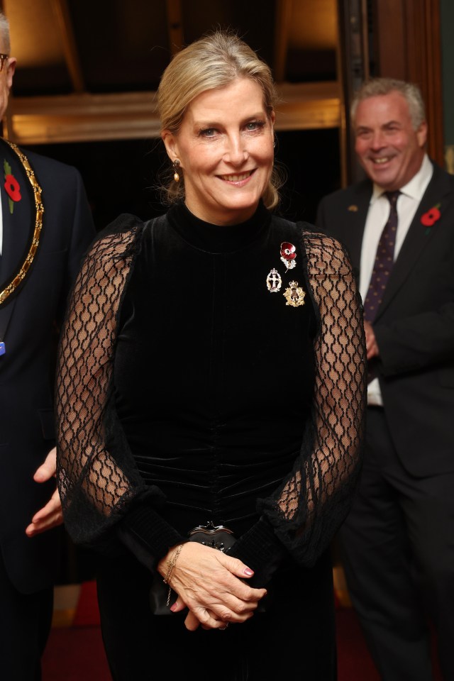 Sophie, Countess of Wessex at The Royal British Legion Festival of Remembrance at Royal Albert Hall tonight