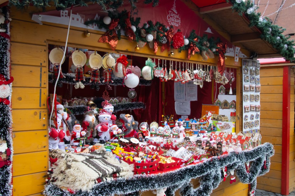 The small Christmas market will also have an ice skating rink and a Ferris wheel