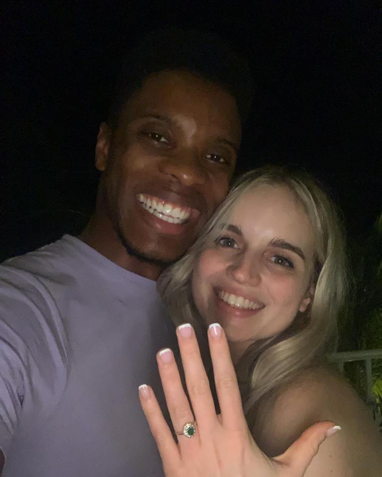 Rhys announced the happy news on his Instagram page with a pic of Beth showing off her stunning engagement ring