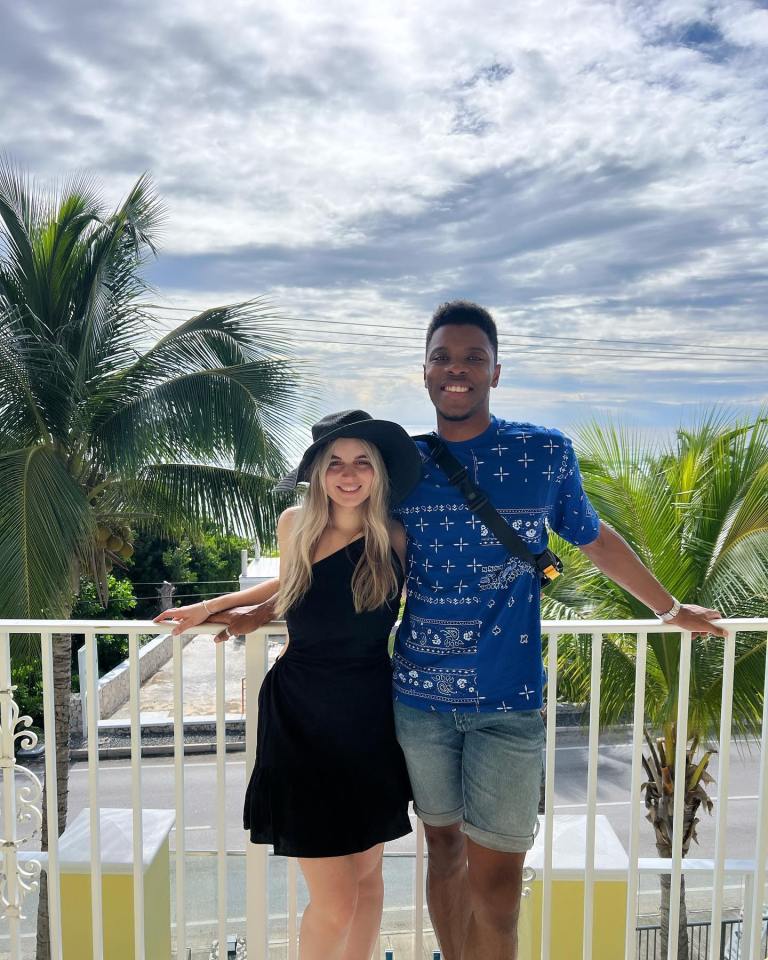 The couple got engaged while holidaying in the Cayman Islands