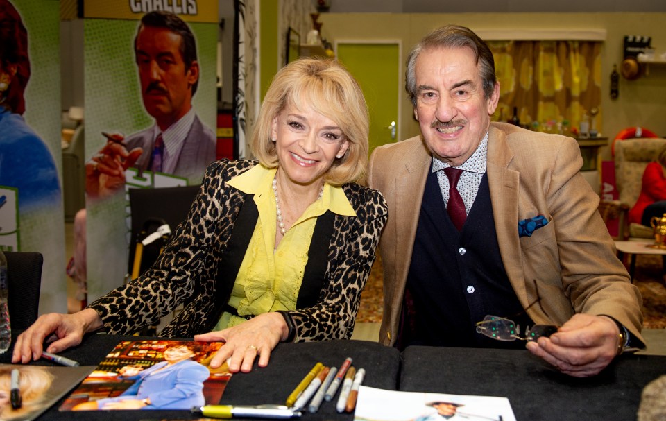 Sue Holderness made a heartfelt message about her late co-star John Challis