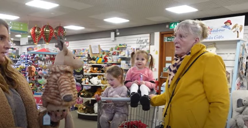 Sue Radford's rarely seen mum joined her on a Christmas shopping trip in their family's latest YouTube video