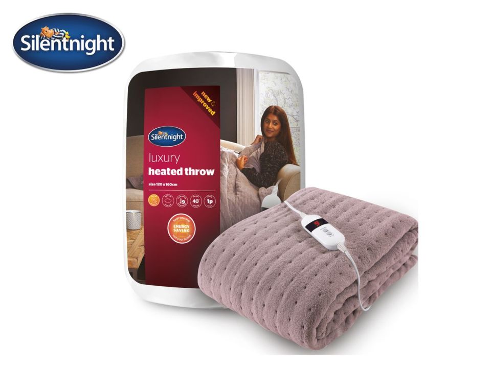 Silentnight’s heated throw is £24.99 at Lidl