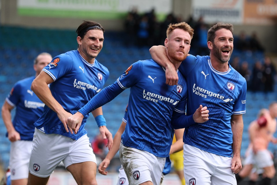 Chesterfield will play Leyton Orient after beating League One leaders Portsmouth