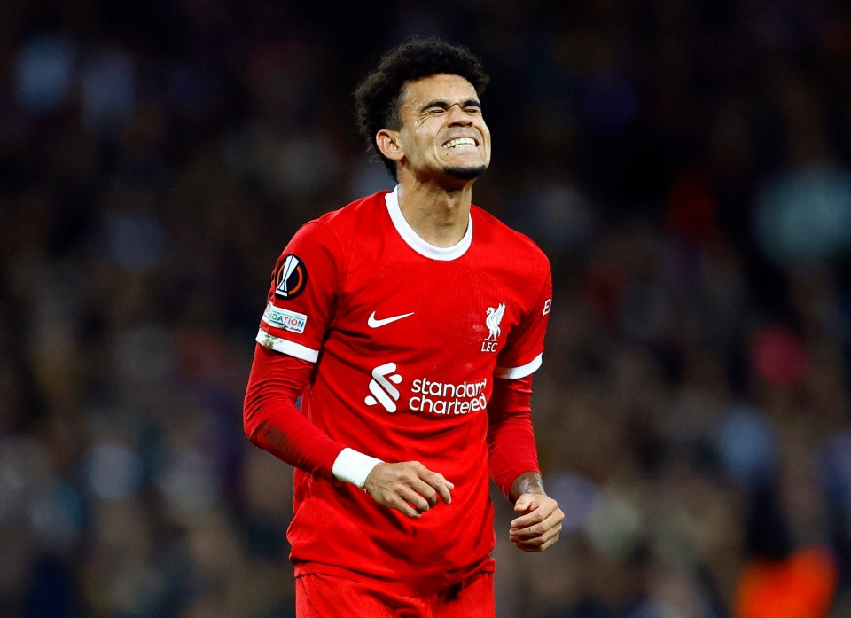 Luis Diaz started for Liverpool in Toulouse this evening