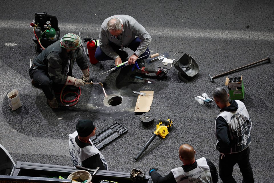 A failed drain cover prompted the session to be KO'd after just eight minutes