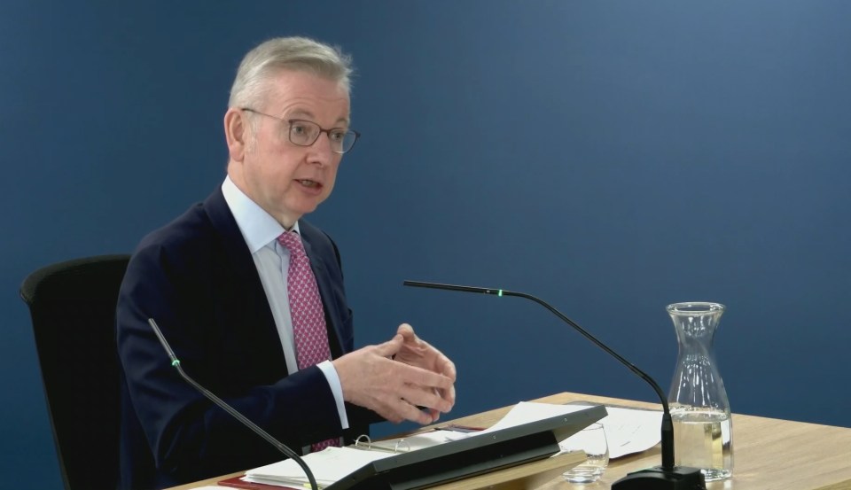 Michael Gove gave evidence to the Covid Inquiry