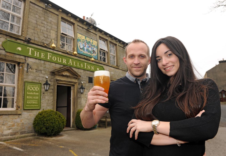 Landlord Michael Bann and landlady wife Marina have seen electricity bills soar at their pub