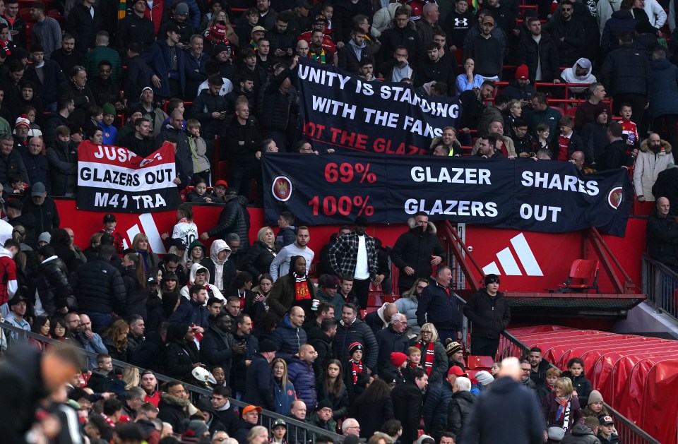 Man Utd fans are keen for the Glazers to leave the club