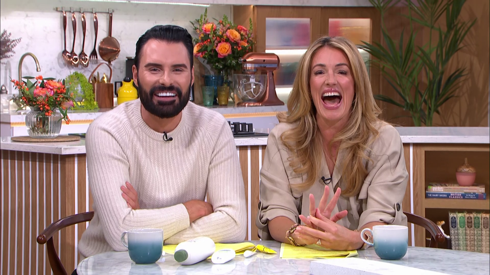 The hosts were very happy for Louise