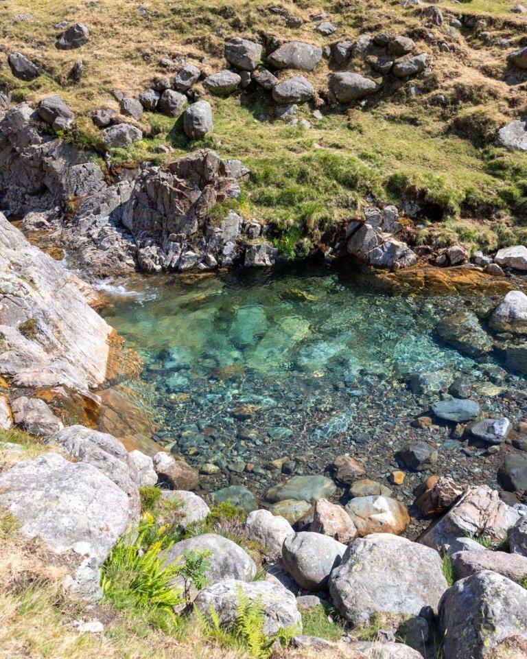 The blue pools have been described as 'paradise'