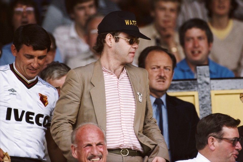 Elton John is the former owner and chairman of Watford