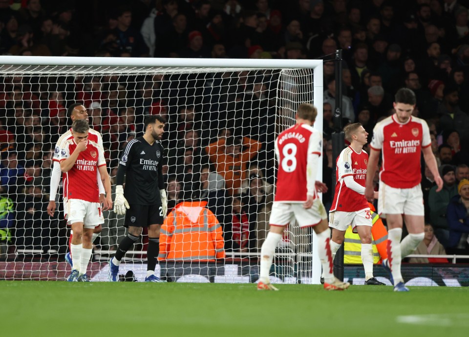 Arsenal suffered a shock 2-0 defeat to West Ham at the Emirates