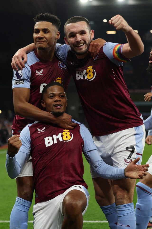 Aston Villa leapfrogged Manchester City into third place in the Prem table