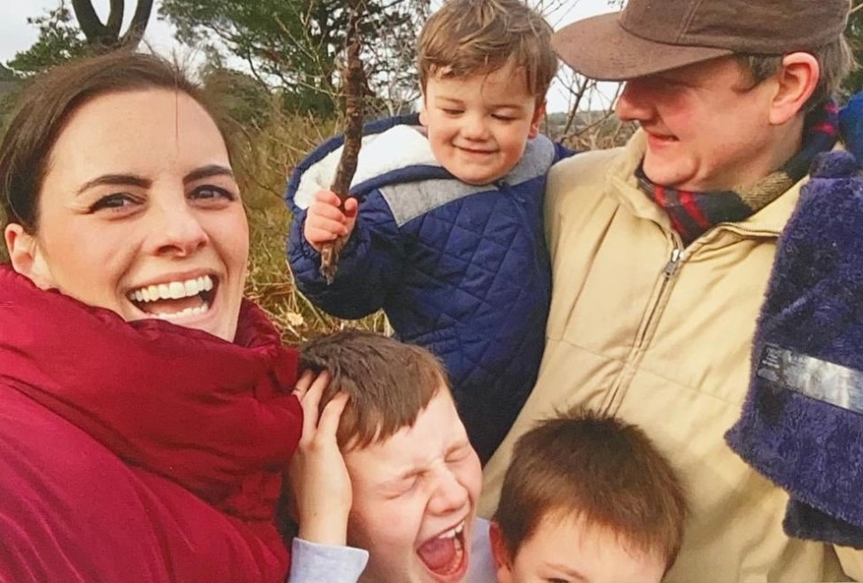 Jon Watkin shared a picture of his late wife with him and their three sons