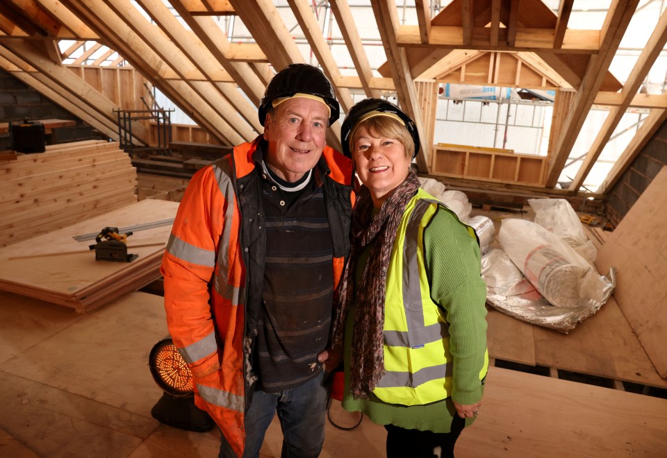 The couple are now building their dream home in Cheshire with their winnings