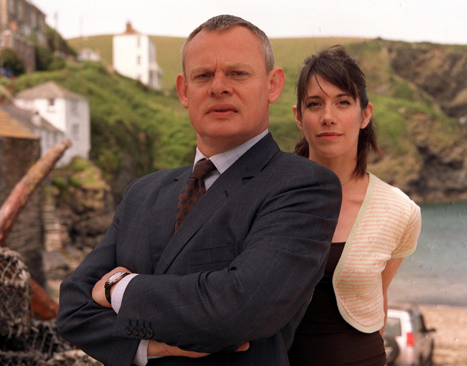 Martin Clunes and Caroline Catz in ITV's Doc Martin