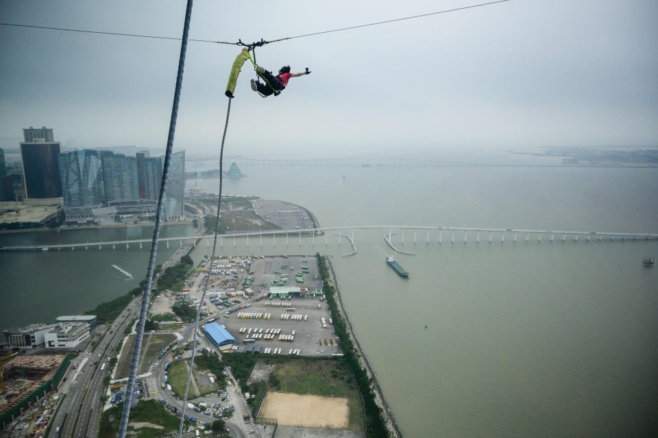 A tourist died shortly after completing the worlds’s highest bungee jump