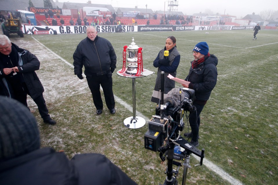 Alex Scott was presenting for the BBC before the match was postponed