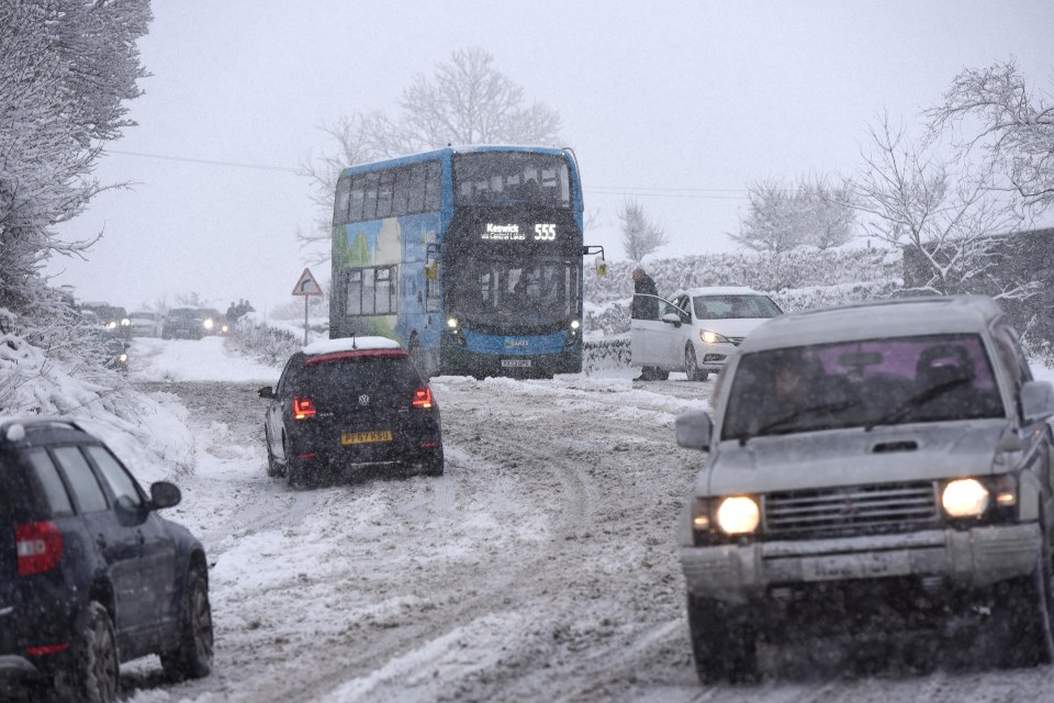 The Met Office issued a yellow weather warning covering stricken areas