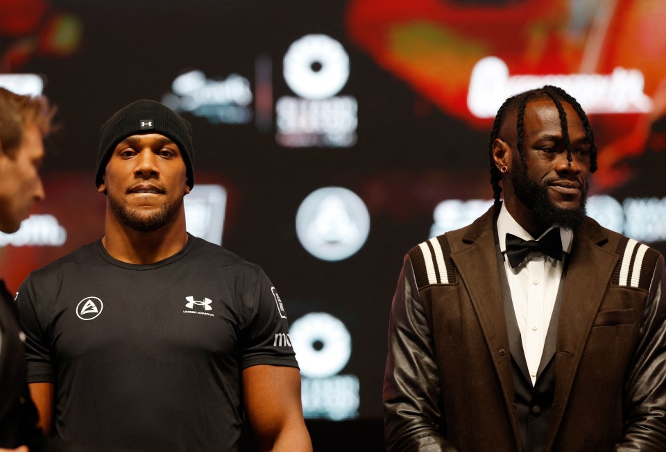 Anthony Joshua and Deontay Wilder share the same card together on December 23