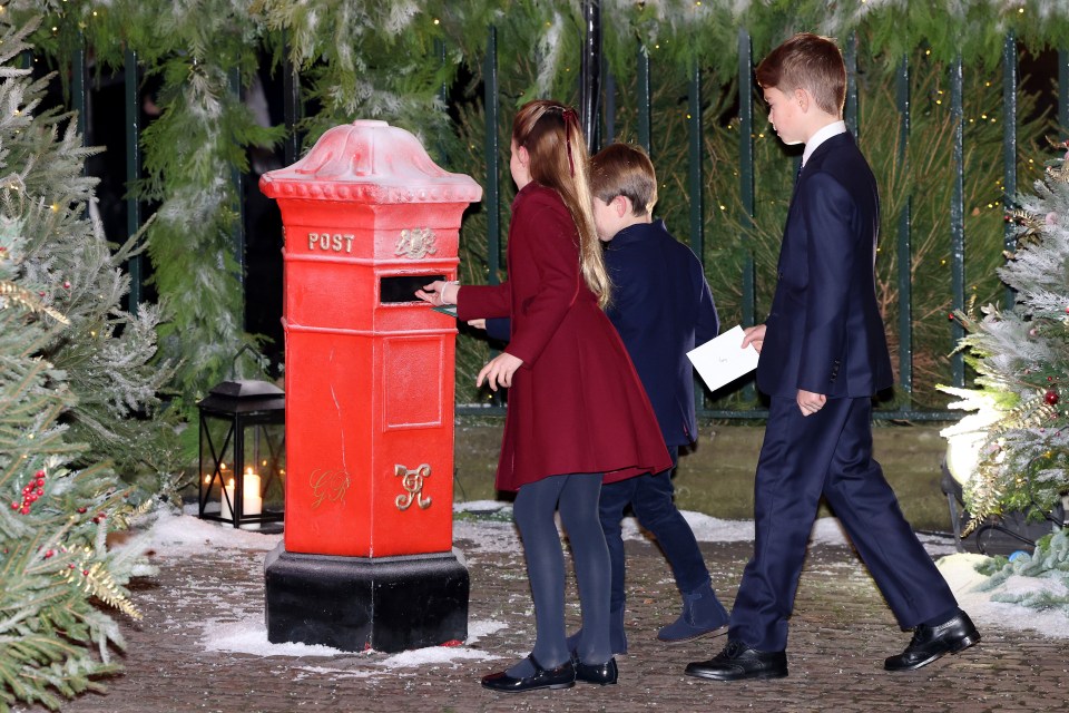 The youngsters then posted letters to less fortunate children ahead of Christmas