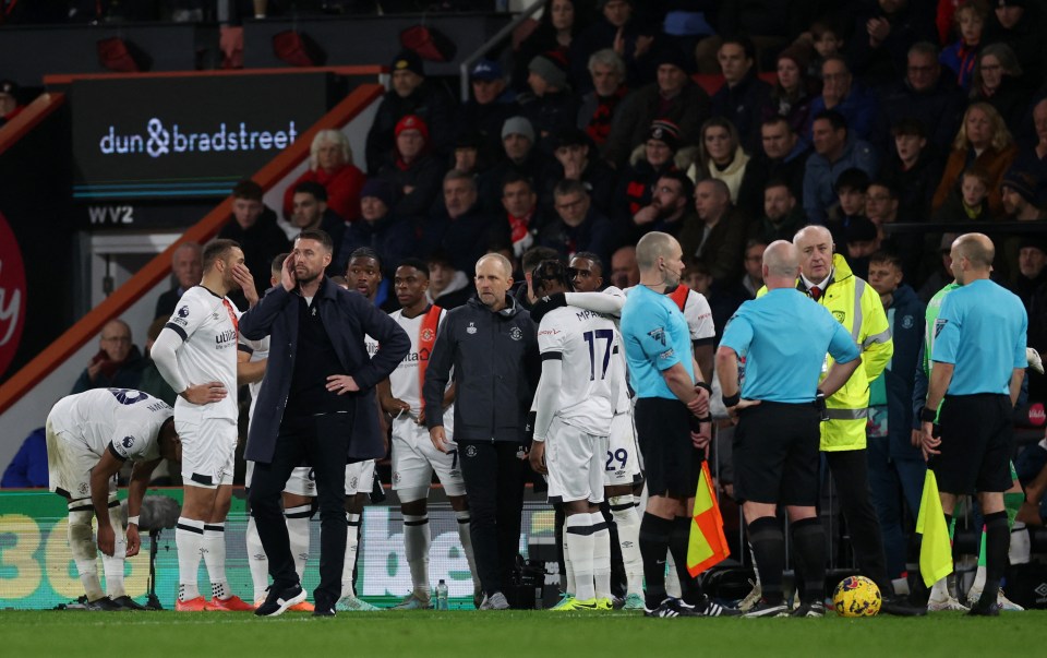 Both teams were taken off the pitch