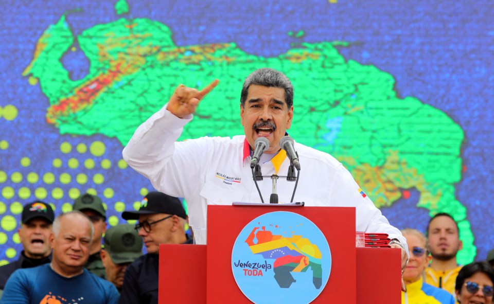 Nicolás Maduro unveiled a map on Friday of a huge chunk of Guyana as part of Venezuela as he threatens to invade