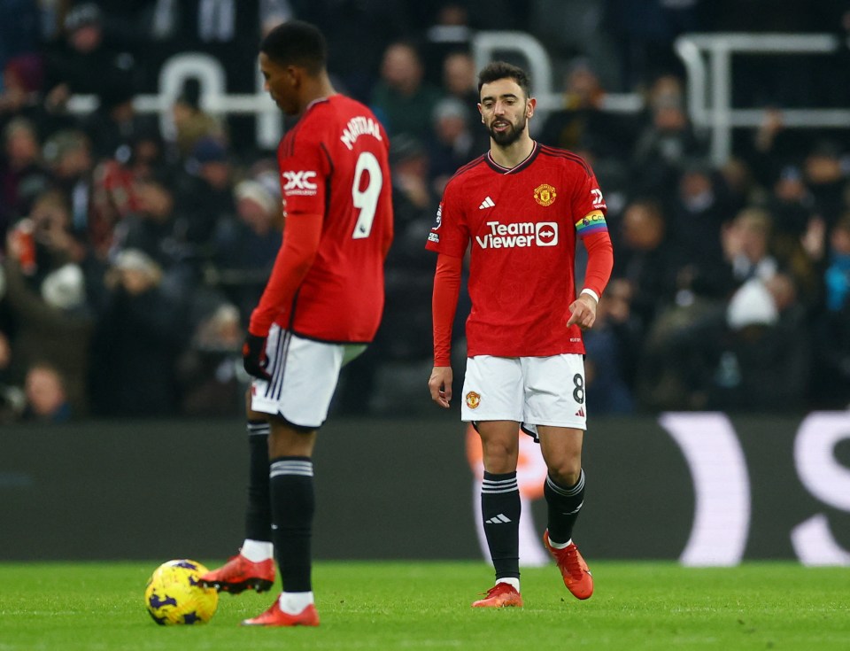 The Red Devils looked tired throughout as they struggled at St James' Park