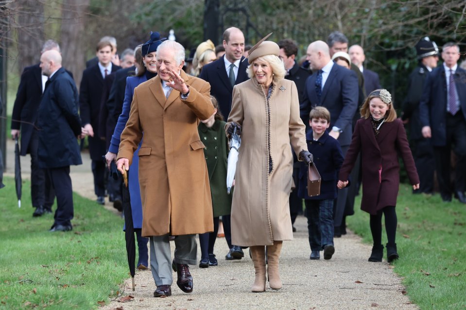 Charles and Camilla led the royal family