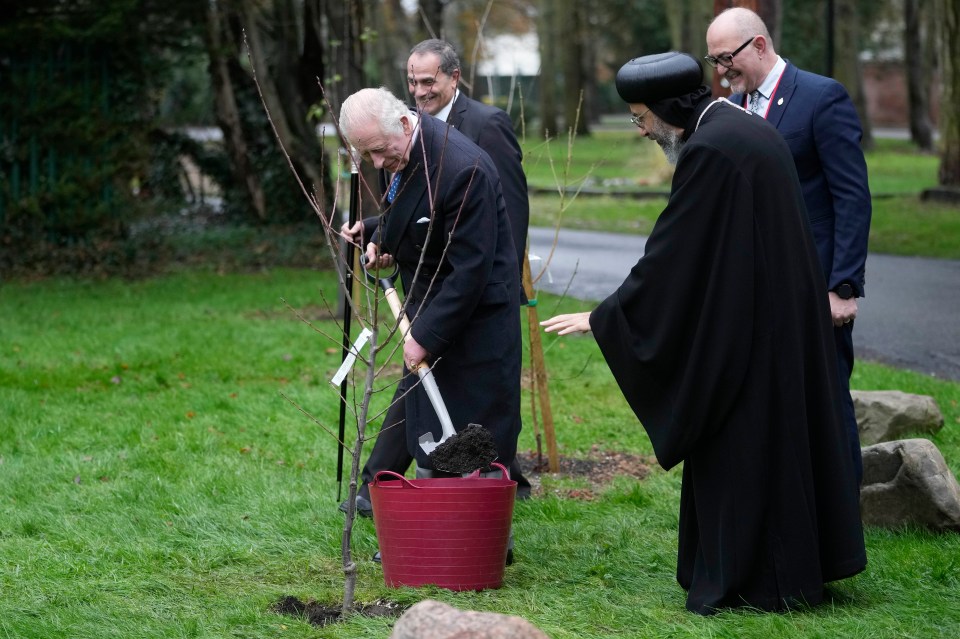 He also proudly unveiled a celebratory plaque and planted a new tree