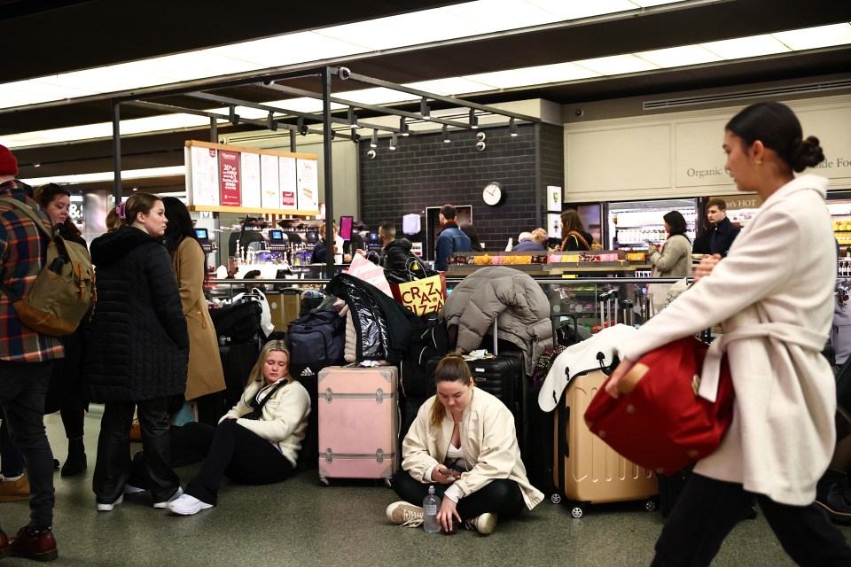 Passengers wait for news of Eurostar departures