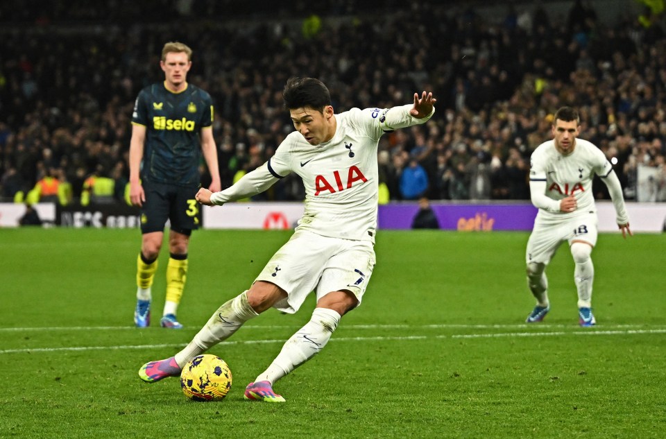 Son Heung-min netted a penalty