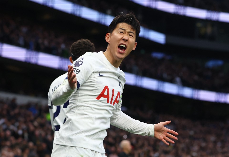 Son Heung-min doubled the lead nine minutes later