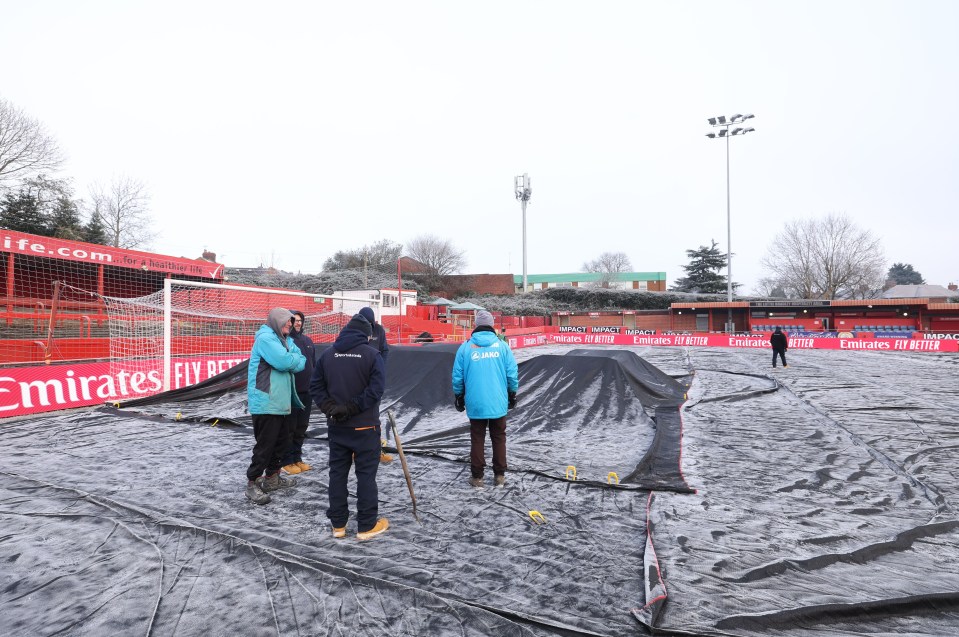 Bad weather has wreaked havoc on football fixtures this weekend