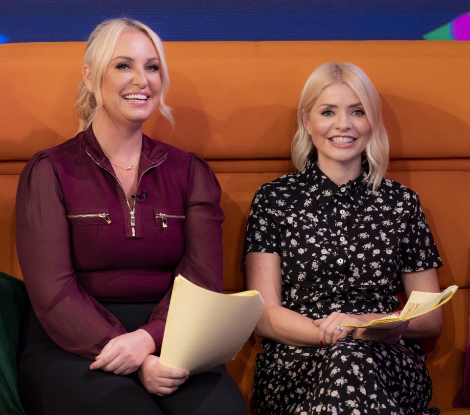 Josie Gibson with Holly Willoughby on her last day presenting This Morning