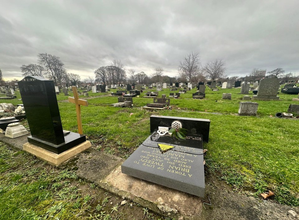 The Tweedy family was not told that the graves would be flattened