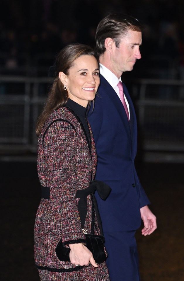 Kate's sister Pippa Middleton and husband James Matthews also headed along