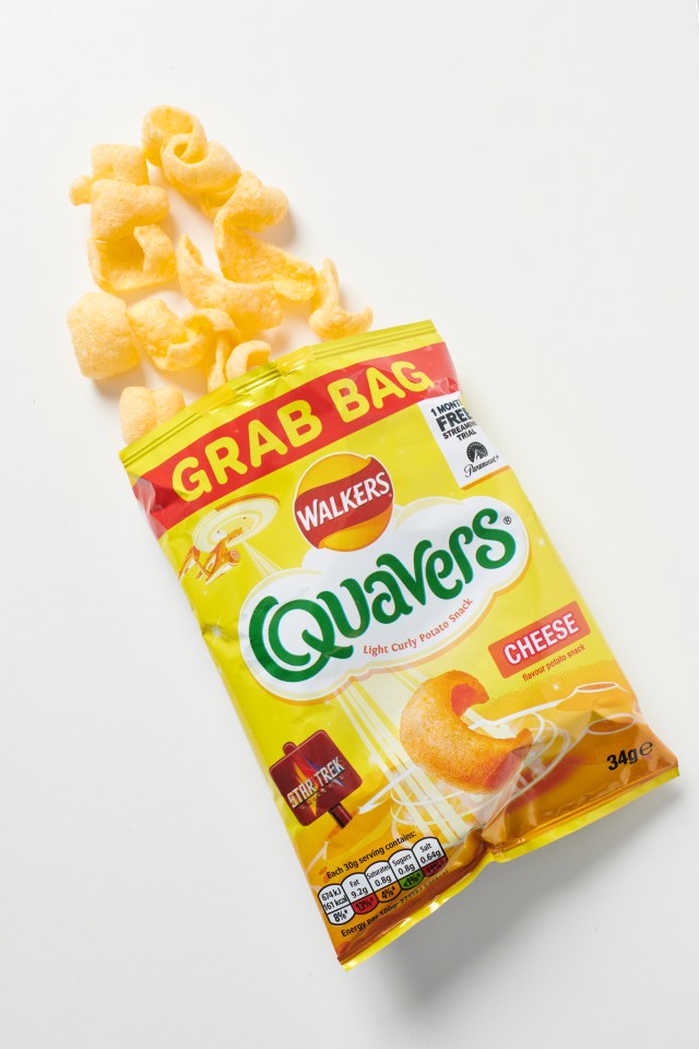 Quavers are a deep-fried crisp that is lower in calories compared to other crisp