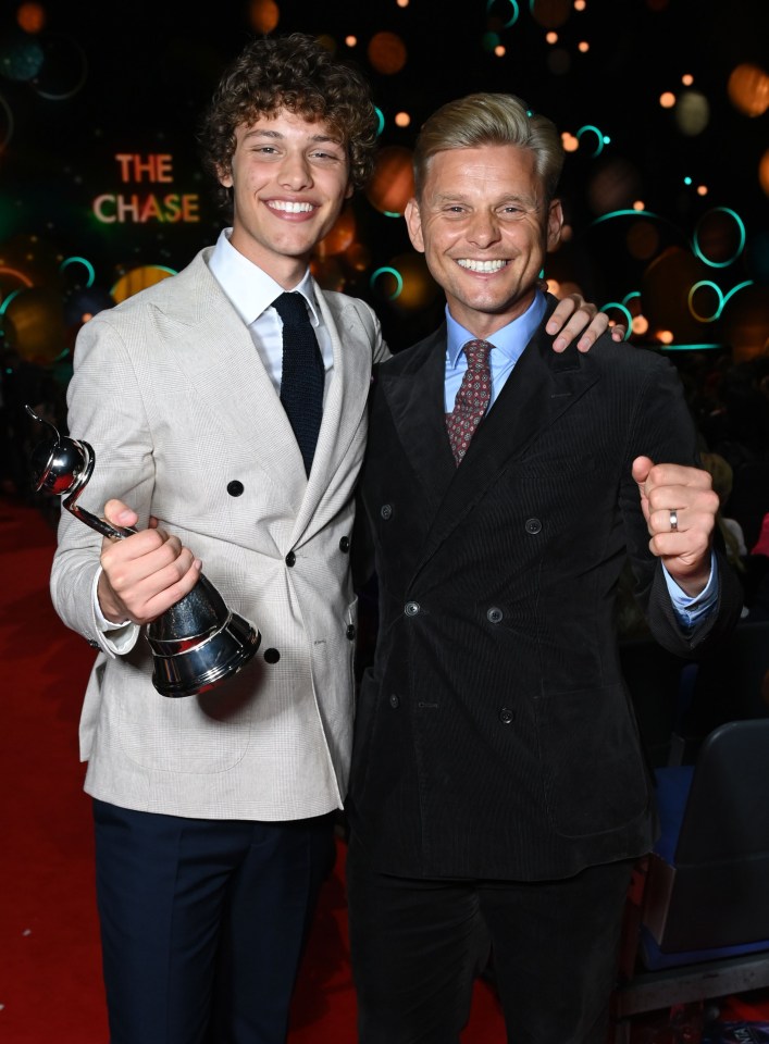 Bobby with his dad Jeff pictured at the NTAs