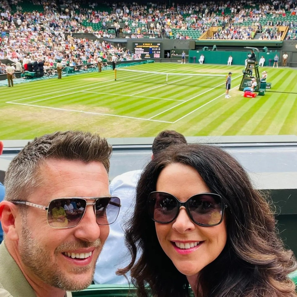 The pair spend their summers holidaying and courtside at Wimbledon