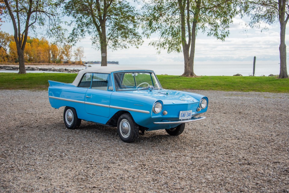 The classic 1962 Amphicar 770 can go on roads and water