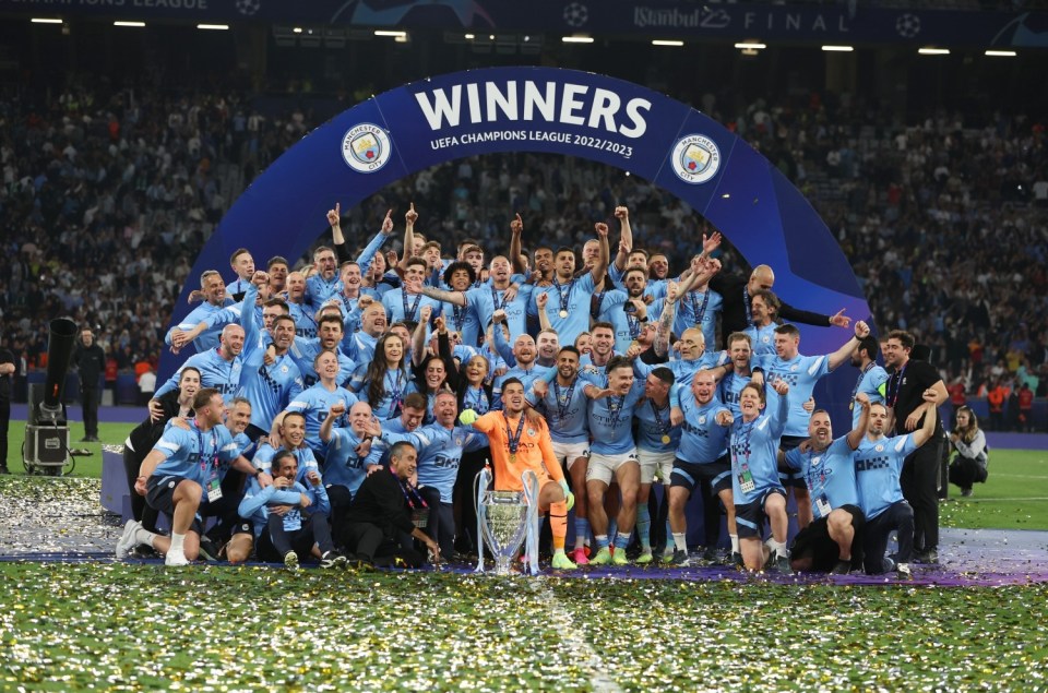 Manchester City will be hoping to win back-to-back Champions Leagues